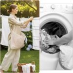 Laundry Bag Apron With Pocket Durable Fabric Storage Organizer - Image 3